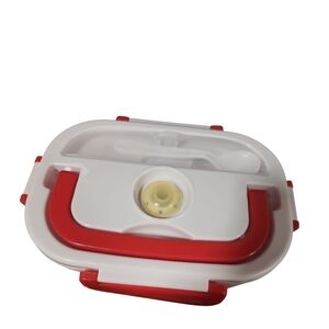 Electric Heated Lunch Box Food Warmer Car & Home Portable Bento White/